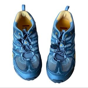 Ecco Mens Receptor Technology Trail Hiker Gray Orange UK 41 US 7 - 7.5